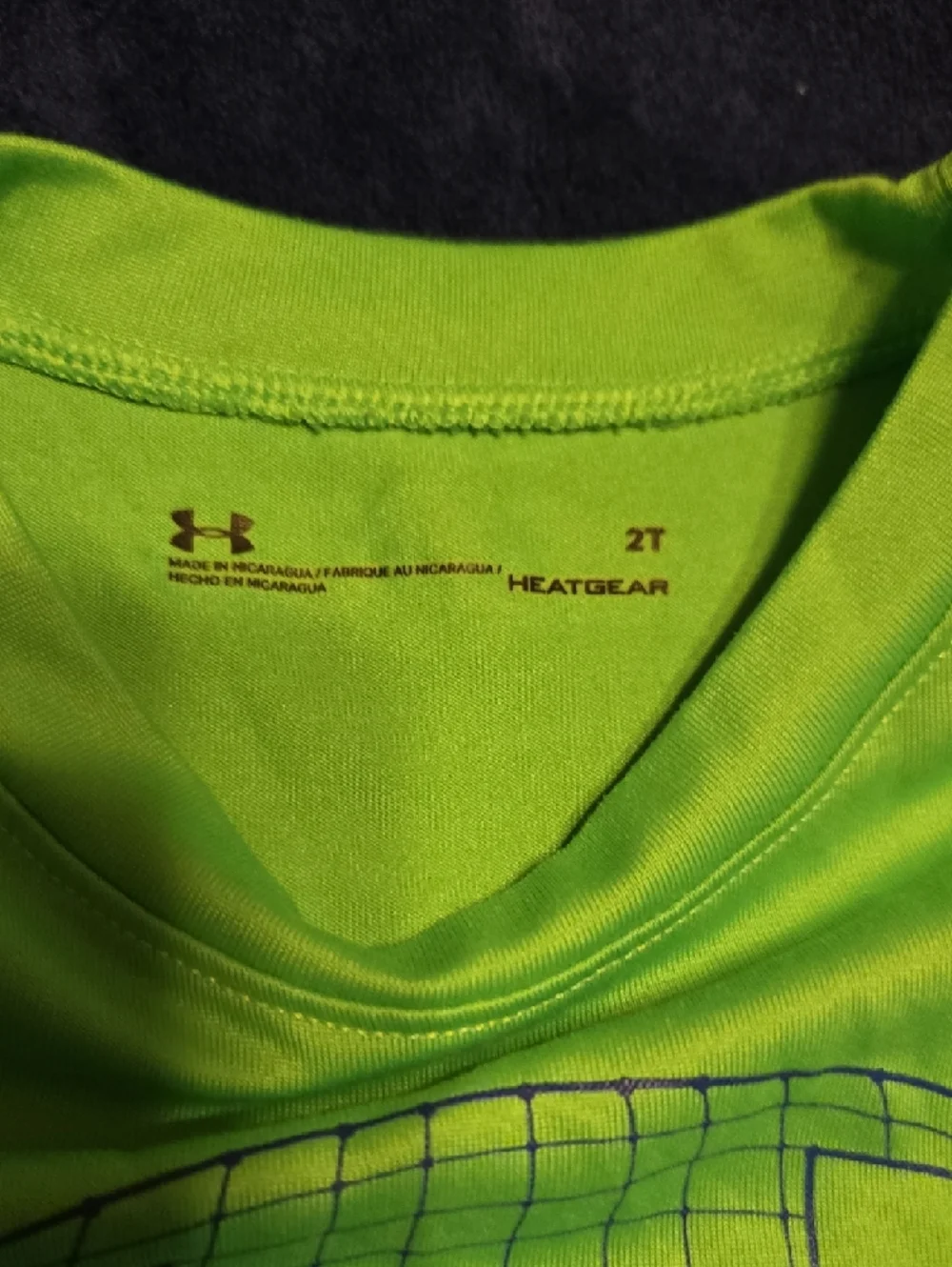 Under Armour Neon Lime Logo Short Sleeve Tee